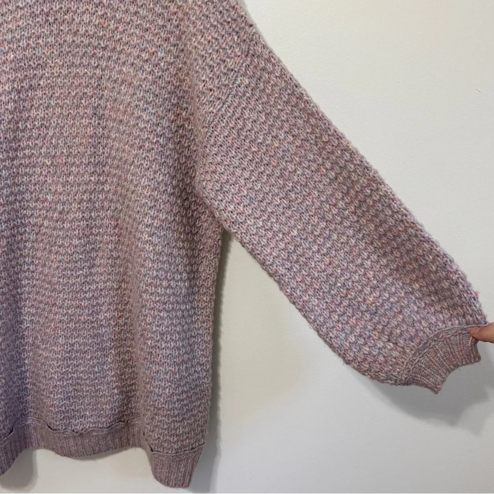 Free People Lola Sweater Mini Dress Size Medium Purple Fall Winter